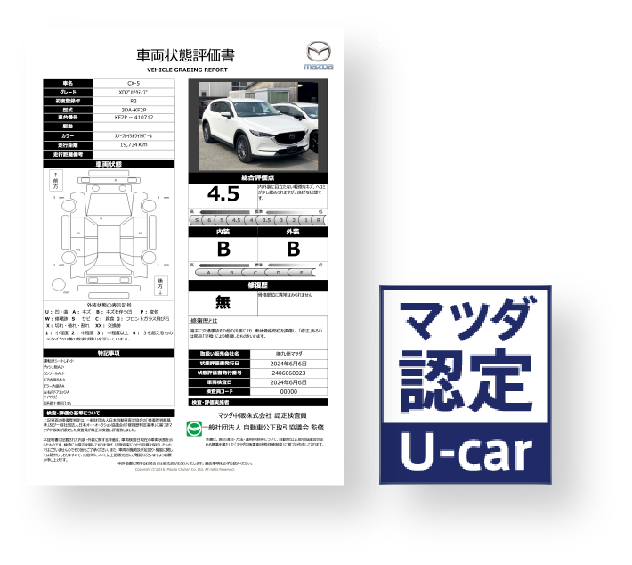 車両状態評価書